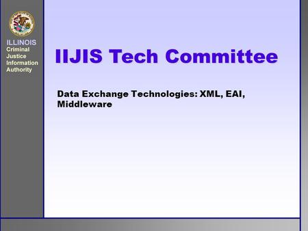 Data Exchange Technologies: XML, EAI, Middleware