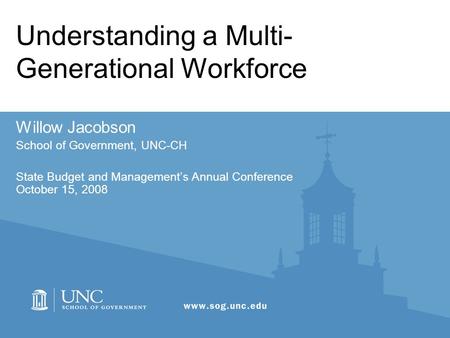 Understanding a Multi-Generational Workforce