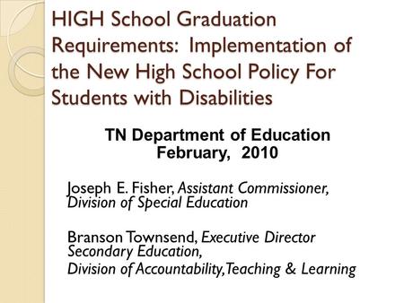 TN Department of Education