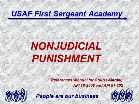 USAF First Sergeant Academy