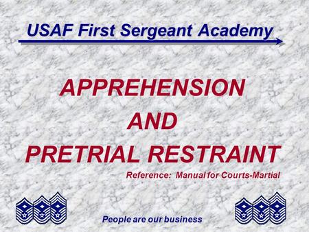 USAF First Sergeant Academy