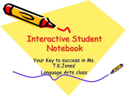 Interactive Student Notebook