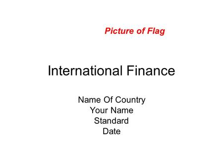 International Finance