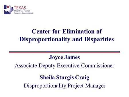 Center for Elimination of Disproportionality and Disparities