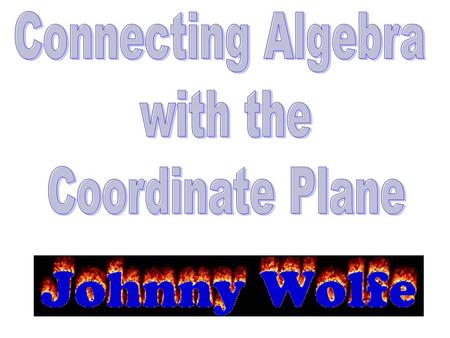 Connecting Algebra with the Coordinate Plane.