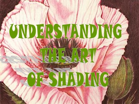 UNDERSTANDING THE ART OF SHADING.