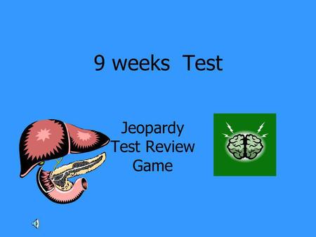 Jeopardy Test Review Game