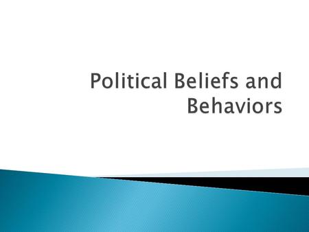 Widely shared set of beliefs and values concerning government and other individuals Protection of basic freedoms, equality under the law, etc.