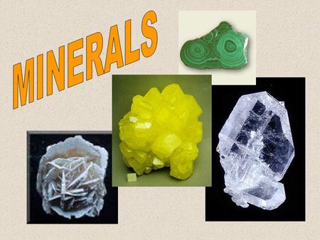 MINERALS.