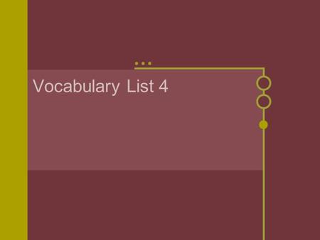 Vocabulary List 4. eloquent Having or exercising the power of fluent and appropriate speech or dress. The President spoke in an eloquent manner when addressing.