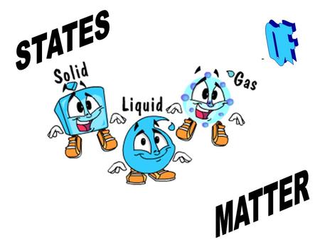 STATES OF MATTER.