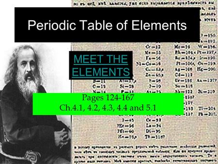 Periodic Table of Elements