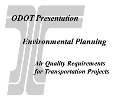 Environmental Planning