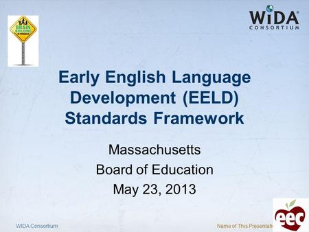 Early English Language Development (EELD) Standards Framework