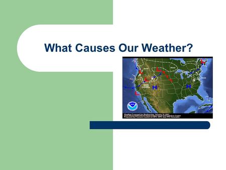 What Causes Our Weather?