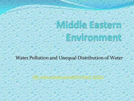 Middle Eastern Environment