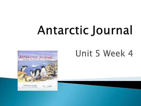 Unit 5 Week 4. A journal is a record of thoughts and events that are important to the writer.