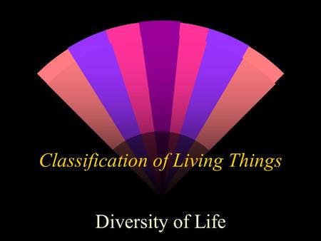 Classification of Living Things