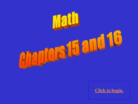 Click to begin. Tables Line Plot Graphs Line Graphs Ordered Pairs Pictographs 100 200 300 400 500 100 200 300 400 500 300 400 500 Bar Graphs.