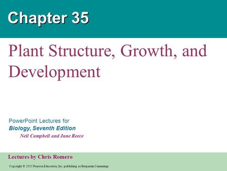 Plant Structure, Growth, and Development