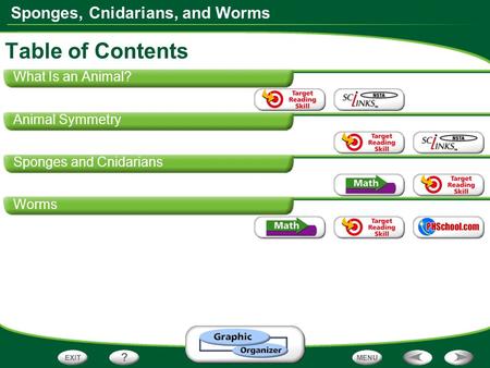 Table of Contents What Is an Animal? Animal Symmetry