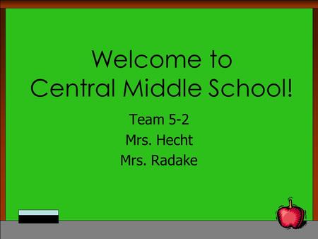 Welcome to Central Middle School!