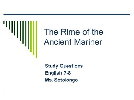 The Rime of the Ancient Mariner