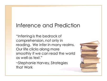 Inference and Prediction