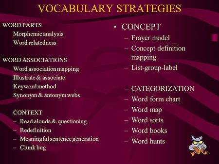 VOCABULARY STRATEGIES