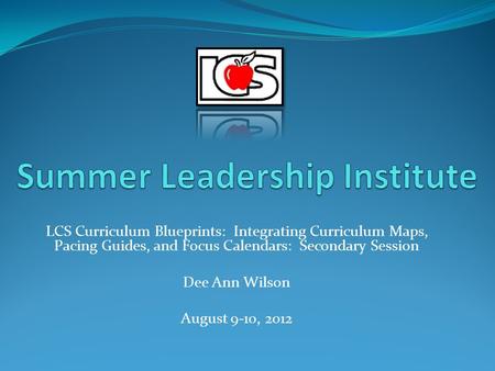 Summer Leadership Institute