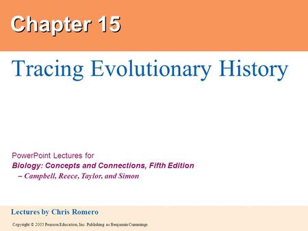 Tracing Evolutionary History