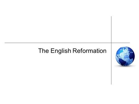 The English Reformation