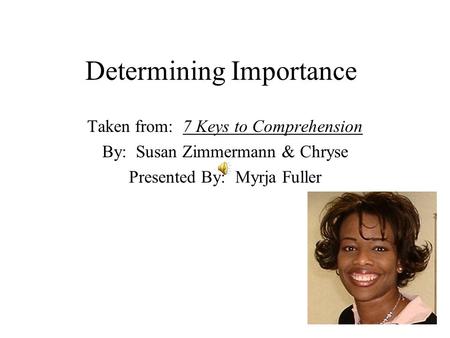 Determining Importance