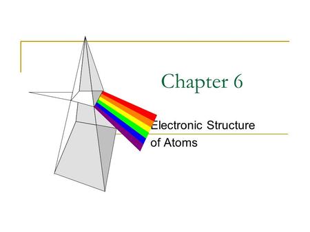 Electronic Structure of Atoms