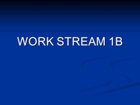 WORK STREAM 1B. ISSUES Antiviral Strategy Antiviral Strategy Storage and Distribution Storage and Distribution Supply to patients Supply to patients IT.