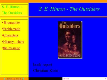 S. E. Hinton - The Outsiders