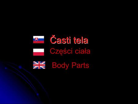 Časti tela Części ciała Body Parts. Brucho Brucho Chrbát Chrbát brzuch plecy Stomach Back.