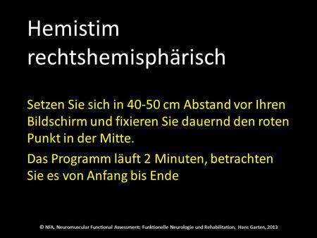 Hemistim rechtshemisphärisch