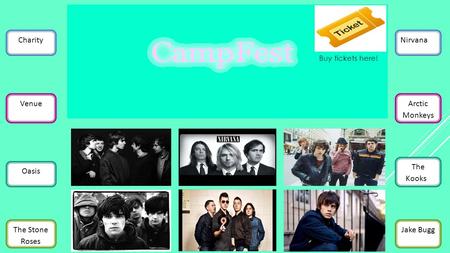 Charity Venue Oasis The Stone Roses Nirvana Arctic Monkeys The Kooks3 Jake Bugg Buy tickets here!