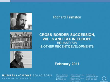 CROSS BORDER SUCCESSION,