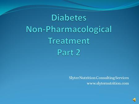 Slyter Nutrition Consulting Services www.slyternutrition.com.