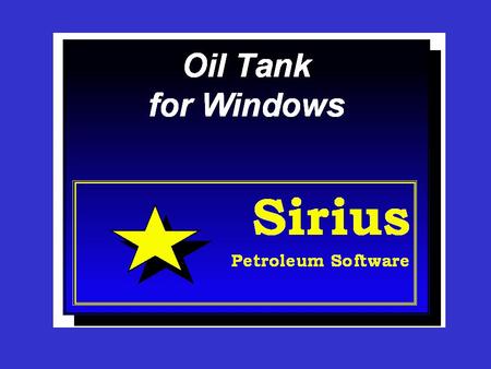 OilTank OilTank uses reservoir pressure and produced volumes of oil, water and gas from individual wells and determines the IOIP using volumetric and.