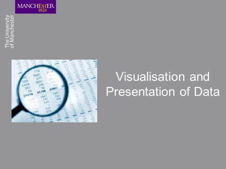 Visualisation and Presentation of Data. What is the Extended Project Qualification? The extended project covers many different formats of projects, for.