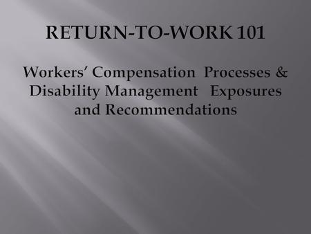  Established to provide the exclusive remedy for industrially injured employees, irrespective of fault.  Established to provide industrially injured.