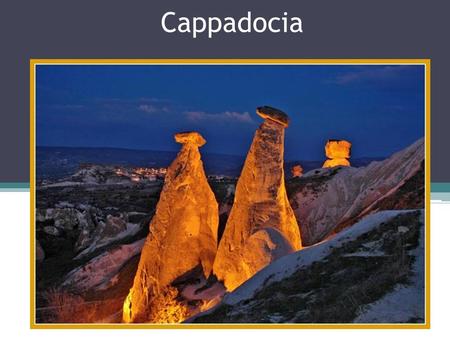 Cappadocia. Geography and climate Cappadocia lies in eastern Anatolia, in the center of what is now Turkey. The relief consists of a high plateau over.