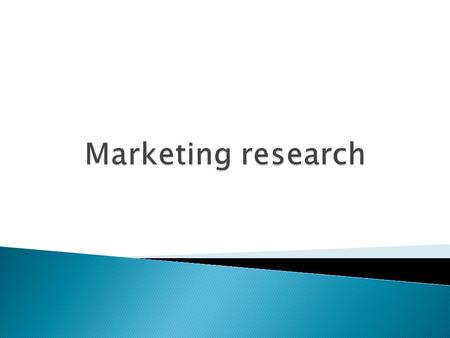  The process or set of processes that links the consumers, customers, and end users to the marketer through information — information used to identify.