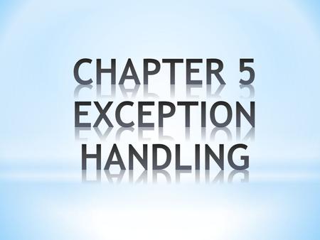 PL/SQL block has the following structure: DECLARE Declaration statements BEGIN Executable statements EXCEPTION Exception-handling statements END ;