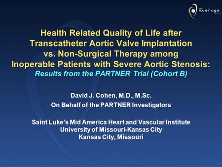 Health Related Quality of Life after Transcatheter Aortic Valve Implantation vs. Non-Surgical Therapy among Inoperable Patients with Severe Aortic Stenosis: