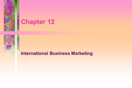 International Business Marketing