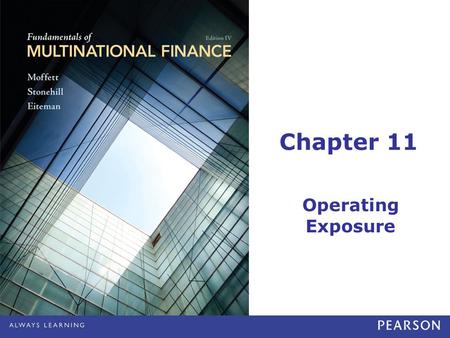 Chapter 11 Operating Exposure.